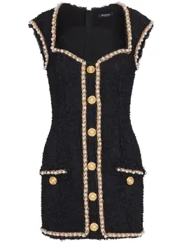 Balmain: Чёрное платье 