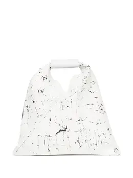MM6 Maison Margiela: Белая сумка-шоппер 