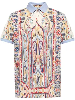 ETRO: Голубое поло 