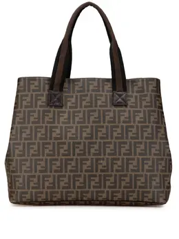 Fendi Pre-Owned: Коричневая сумка-шоппер 