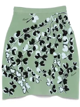Lanvin: Юбка с растительным принтом 