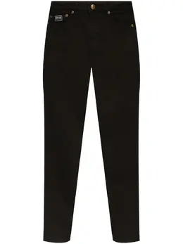 Versace Jeans Couture: Чёрные джинсы 