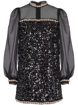 Balmain: Платье с блёстками 