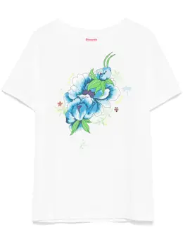 Kenzo: Белая футболка 