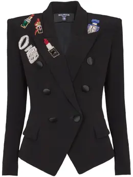 Balmain: Обтягивающая куртка 