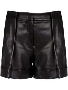 Balmain: Кожаные шорты 