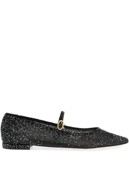 Gianvito Rossi: Чёрные балетки  Rania