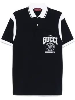 Gucci: Поло с принтом 