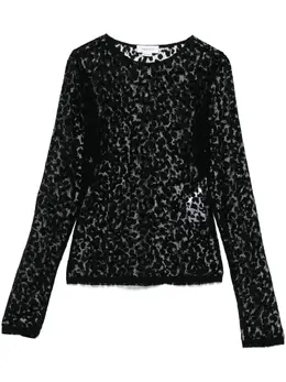 Alexander McQueen: Топ с леопардовым принтом 