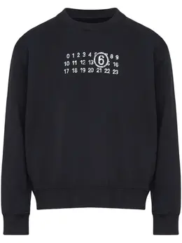 MM6 Maison Margiela: Чёрный свитшот 