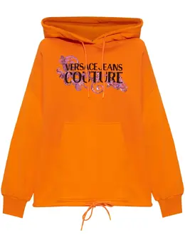 Versace Jeans Couture: Оранжевая толстовка 