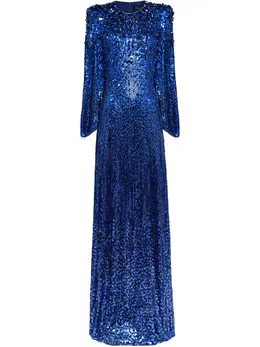 Jenny Packham: Синее платье 