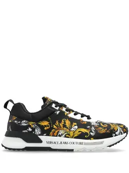 Versace Jeans Couture: Чёрные кроссовки 