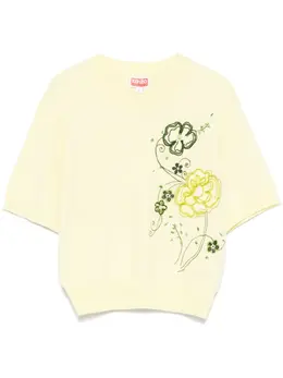 Kenzo: Светлая футболка 