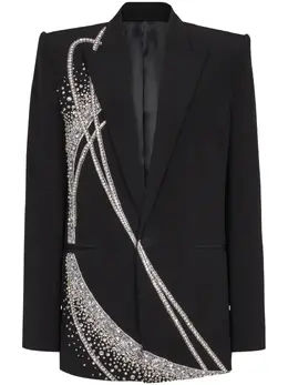 Balmain: Чёрная куртка 
