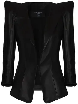 Balmain: Обтягивающая куртка 