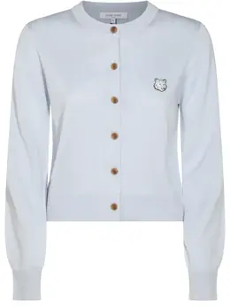 Maison Kitsuné: Голубой кардиган 