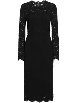 Dolce & Gabbana: Платье с длинным рукавом 