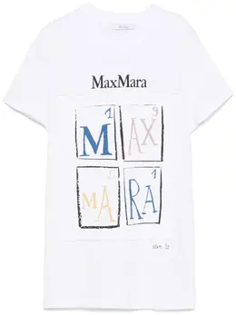 Max Mara: Белая футболка 