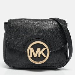 MICHAEL Michael Kors: Чёрная сумка через плечо 