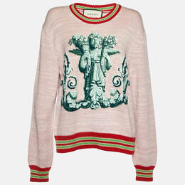 Gucci: Розовый свитер 