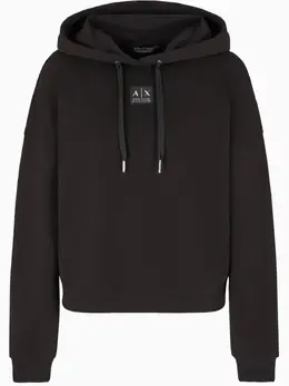 Armani Exchange: Чёрная толстовка 