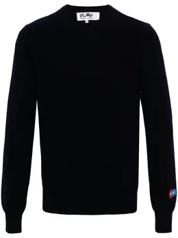 Comme Des Garçons Play: Синий свитер 