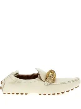 Tod's: Светлые лоферы  Gommino