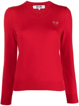Comme Des Garçons Play: Свитер  Heart из шерсти