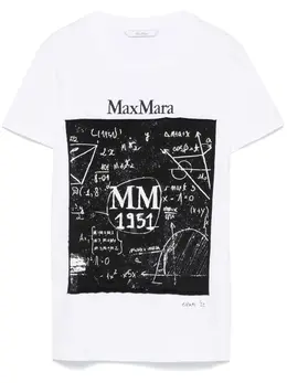Max Mara: Белая футболка 