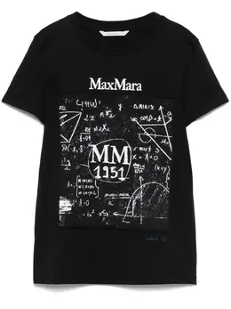 Max Mara: Чёрная футболка 