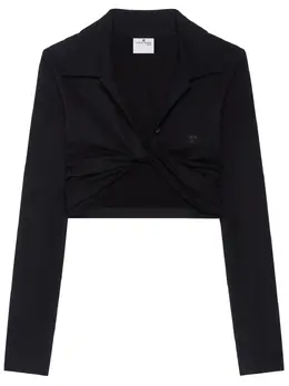Courrèges: Чёрный топ 