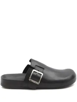 LOEWE: Чёрные сабо 