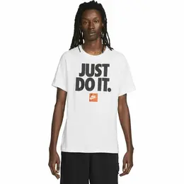 NIKE: Белая футболка  NSW