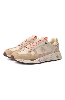 Premiata: Бежевые кроссовки  Mased