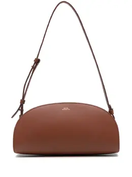 A.P.C.: Коричневая сумка  Demi Lune
