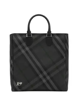 Burberry: Чёрная сумка-шоппер 