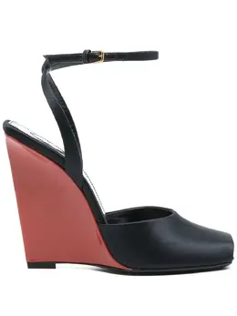 Saint Laurent: Синие сандалии 