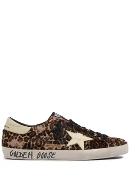 GOLDEN GOOSE: Бежевые кроссовки  Super Star