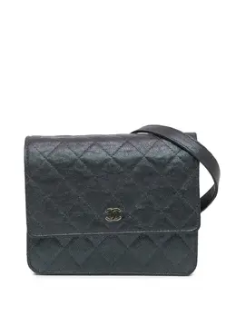 CHANEL Pre-Owned: Чёрный кошелёк 