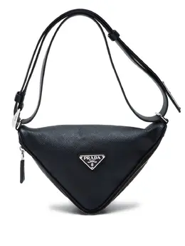 Prada Pre-Owned: Чёрная поясная сумка 
