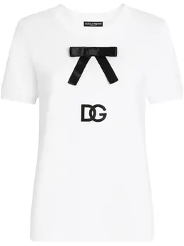 Dolce & Gabbana: Футболка  T с бантом