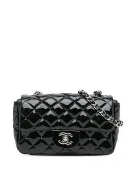 CHANEL Pre-Owned: Чёрная сумка через плечо 