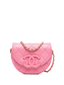 CHANEL Pre-Owned: Розовая сумка через плечо 