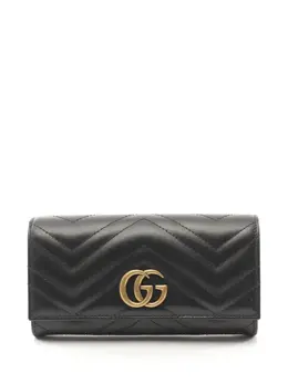 Gucci Pre-Owned: Чёрный кошелёк 