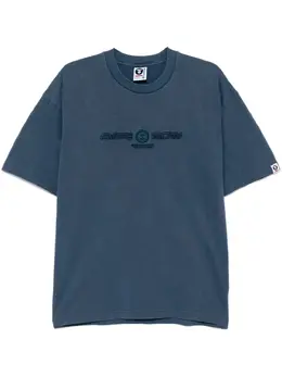 AAPE BY *A BATHING APE®: Голубая футболка 