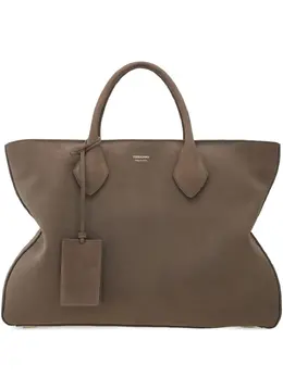 Ferragamo: Коричневая сумка-шоппер 
