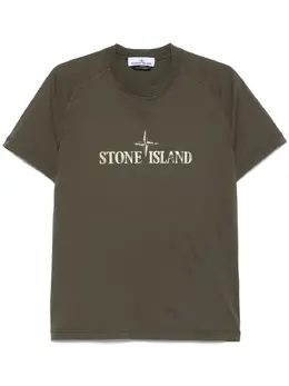 Stone Island: Футболка с принтом 