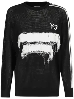 Y-3: Чёрный свитшот 