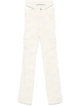Off-White: Светлые брюки 
